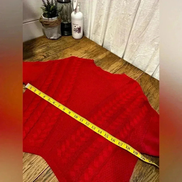 ONLY Red cotton  crop knit size S - Picture 5 of 8